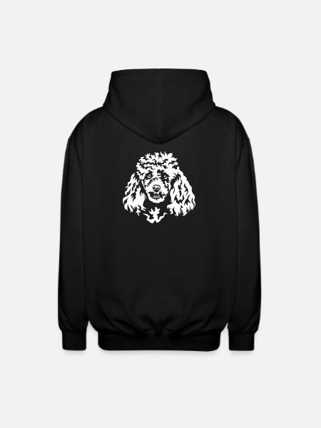Poodle Head "Black Edition" - Unisex Hooded Jacket - black