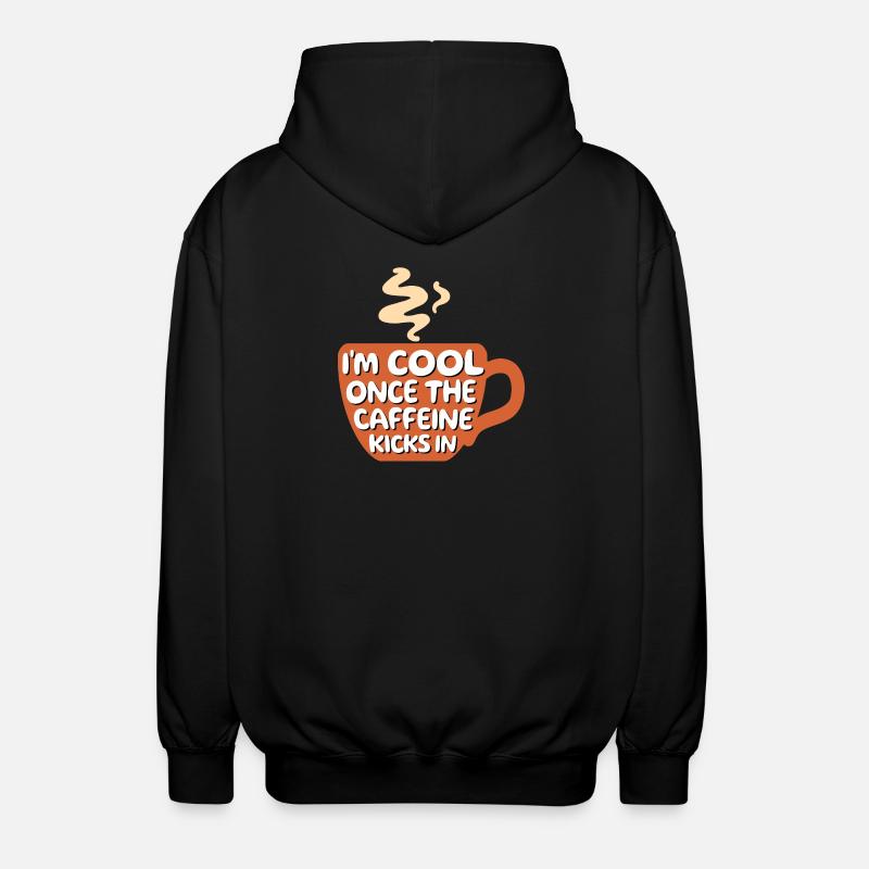 Kaffeeliebhaber Cool Statement Kaffee Kaffeetasse - Unisex Kapuzenjacke - Schwarz