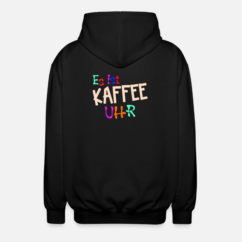 Kaffeeliebhaber Kaffeetrinker Kaffe Statement - Unisex Kapuzenjacke - Schwarz