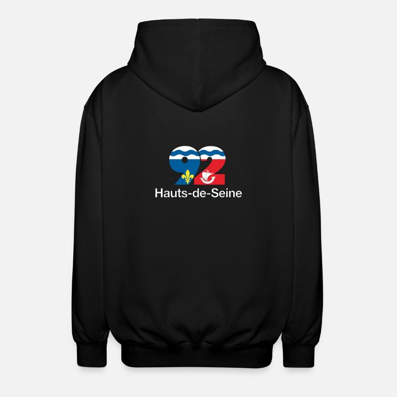 Hauts de seine - Unisex Kapuzenjacke - Schwarz