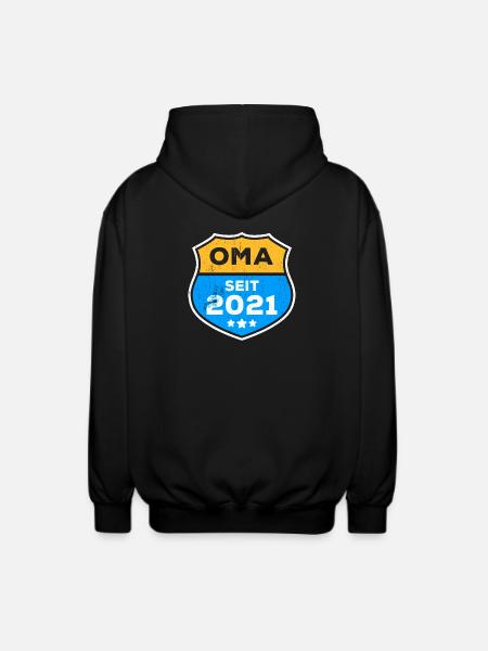 Seniorin Oma Großmutter Statement Ruhestand - Unisex Kapuzenjacke - Schwarz