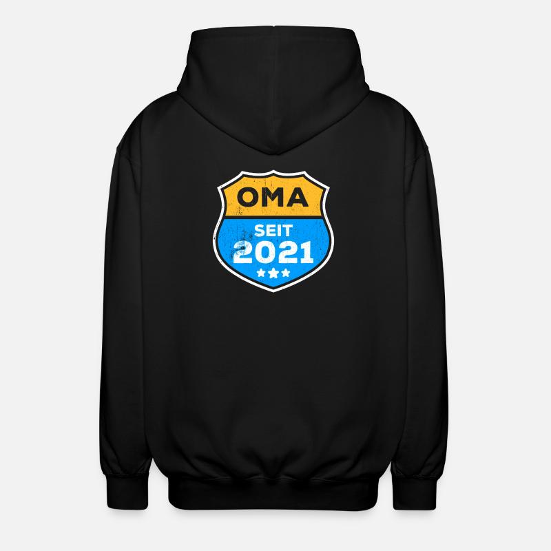 Seniorin Oma Großmutter Statement Ruhestand - Unisex Kapuzenjacke - Schwarz