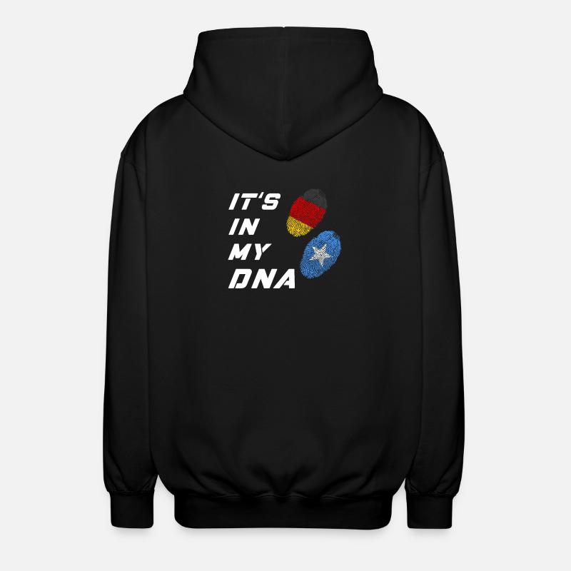 Dans mon ADN Allemagne / Somalie - Veste à capuche unisexe - noir