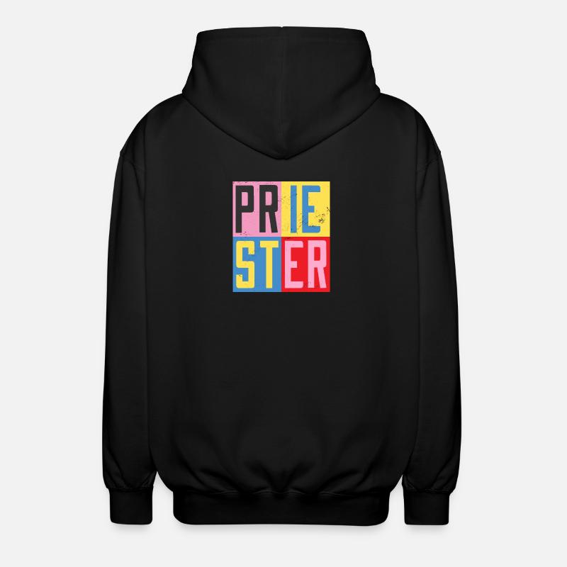 Conception de prêtre - Veste à capuche unisexe - noir