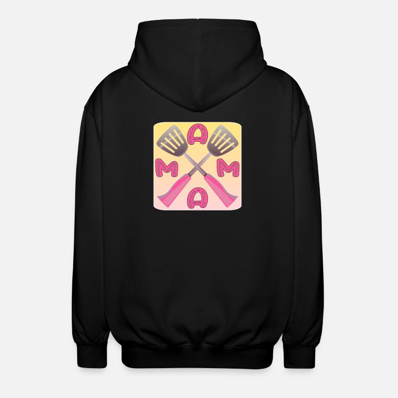 Hobby KOCHEN - MAMA - Unisex Kapuzenjacke - Schwarz
