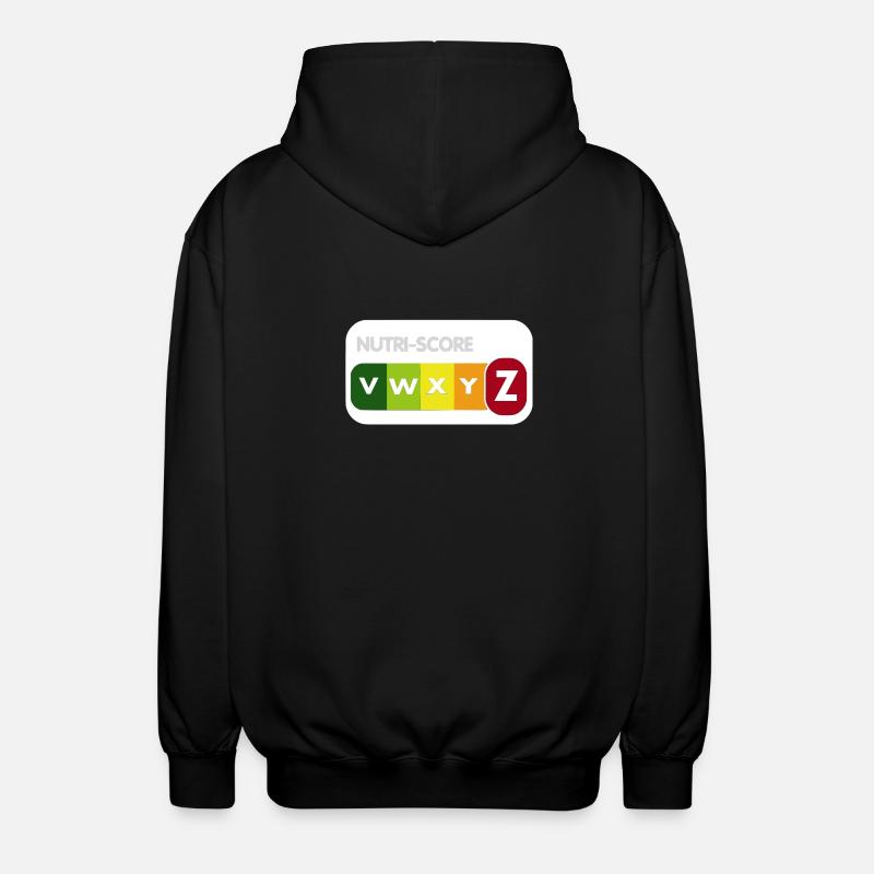 NutriScore - Unisex Hooded Jacket - black