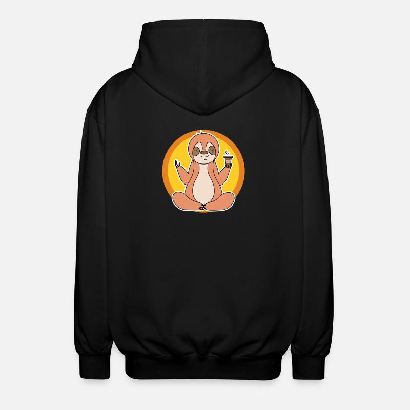 Faultier Langschläfer Dschungel Säugetier Tier - Unisex Kapuzenjacke - Schwarz