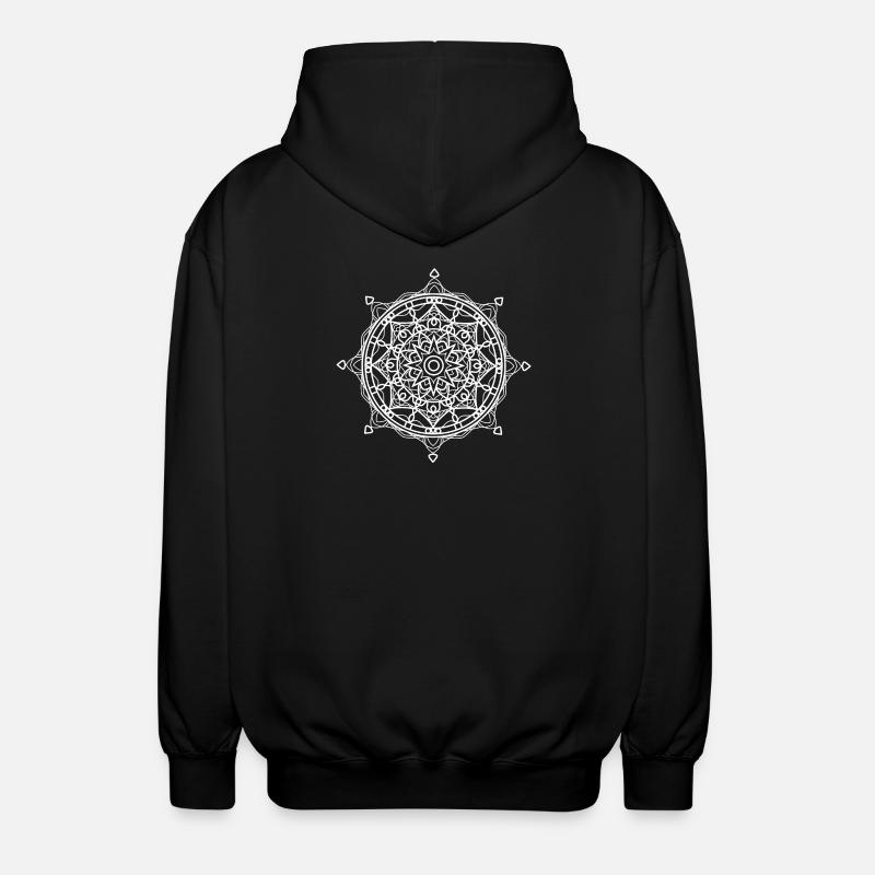 Mandala - Unisex Kapuzenjacke - Schwarz