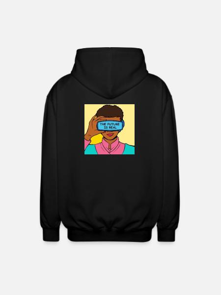 L’avenir, c’est Real VR Vision - Veste à capuche unisexe - noir