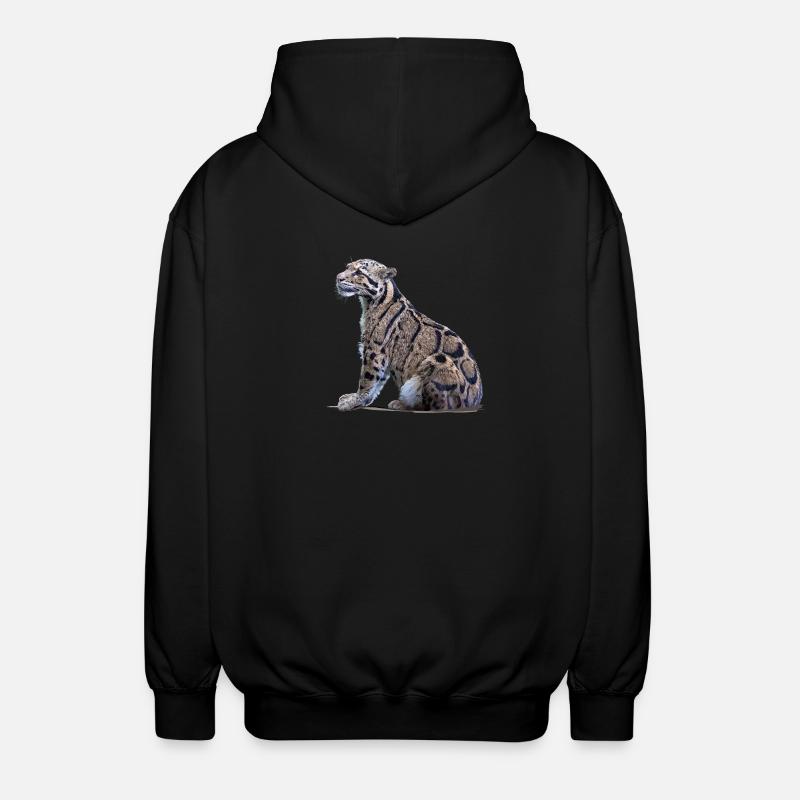 Nebelparder - Unisex Kapuzenjacke - Schwarz