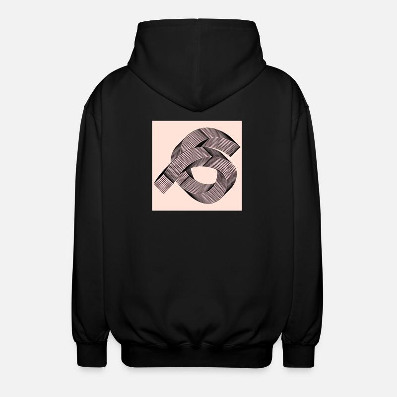 Graphic pattern - Unisex Hooded Jacket - black