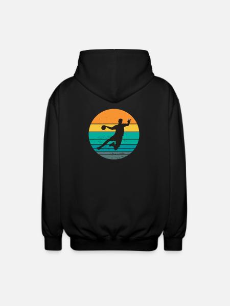 handball, handball fan, playing handball - Unisex Hooded Jacket - black