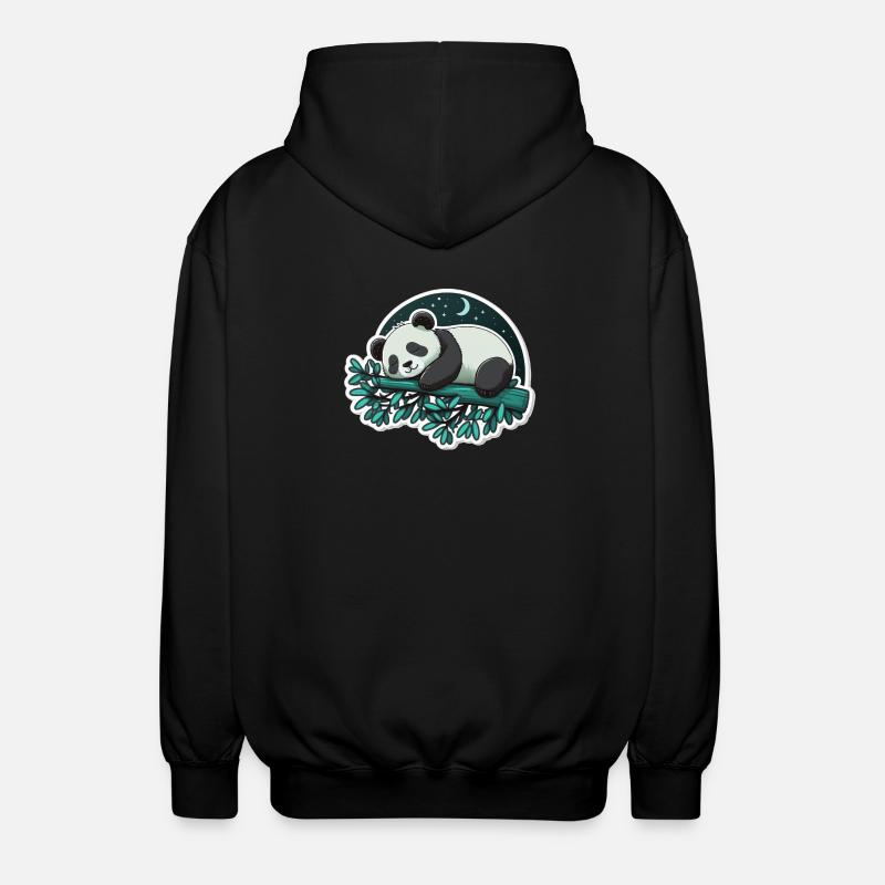 Panda endormi - Veste à capuche unisexe - noir