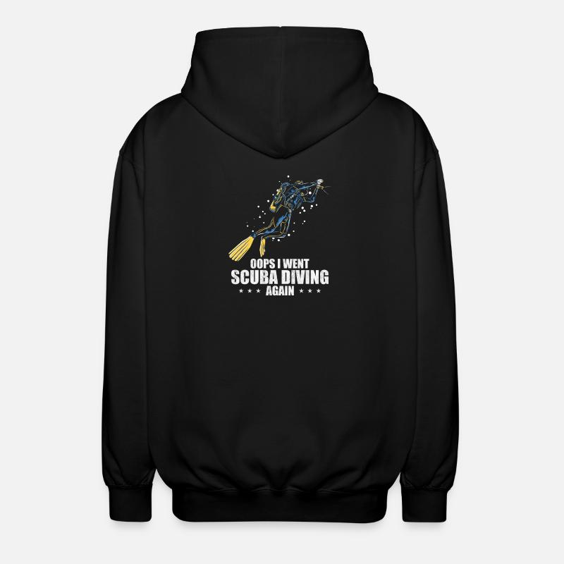 Scuba Diving Dive Design - Unisex Hooded Jacket - black