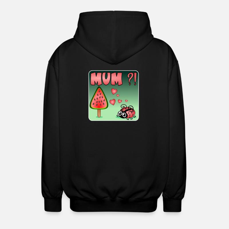 Wassermelone BUG - Unisex Kapuzenjacke - Schwarz
