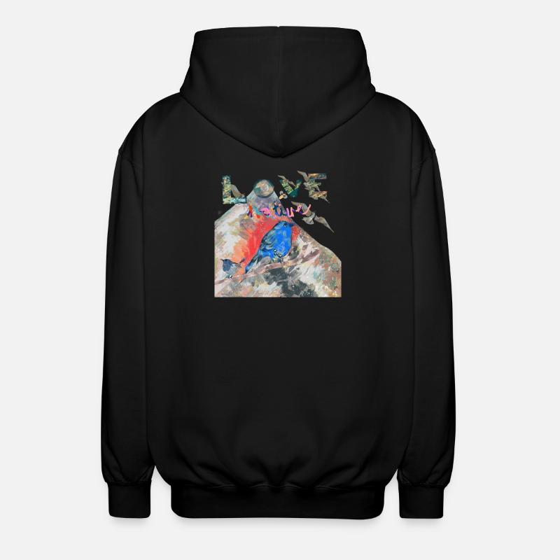 AIMEZ LA NATURE - Veste à capuche unisexe - noir