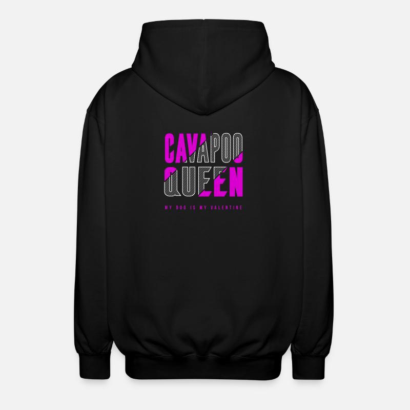 Cavapoo Königin - Unisex Kapuzenjacke - Schwarz