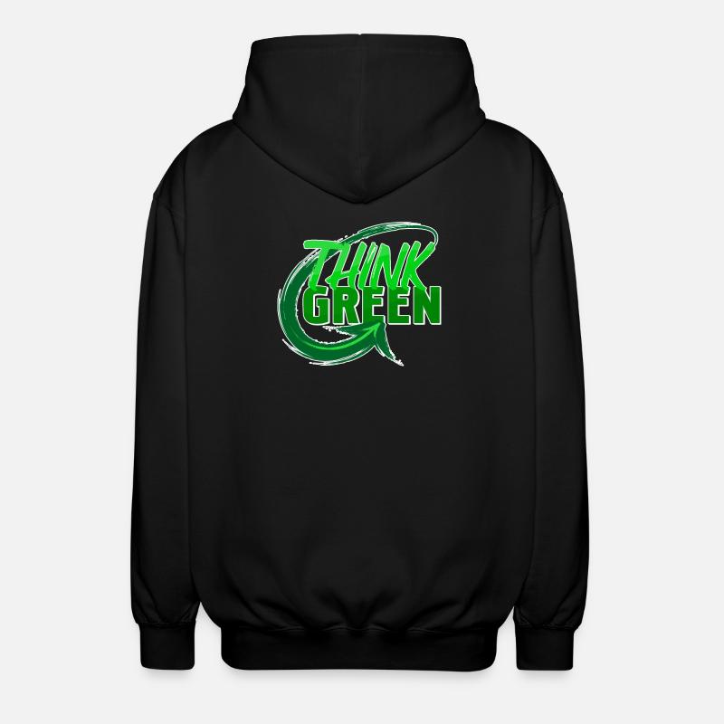 Umwelt Umweltschützer Statement Erde Mutter Natur - Unisex Kapuzenjacke - Schwarz