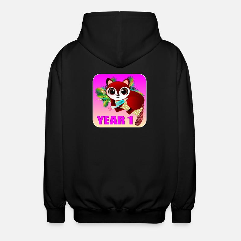 ÉCOLE PRIMAIRE 1 - FOX - Veste à capuche unisexe - noir
