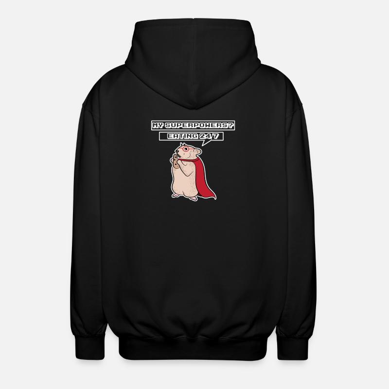 Maus Statement Haustiere Heimtier Statement - Unisex Kapuzenjacke - Schwarz