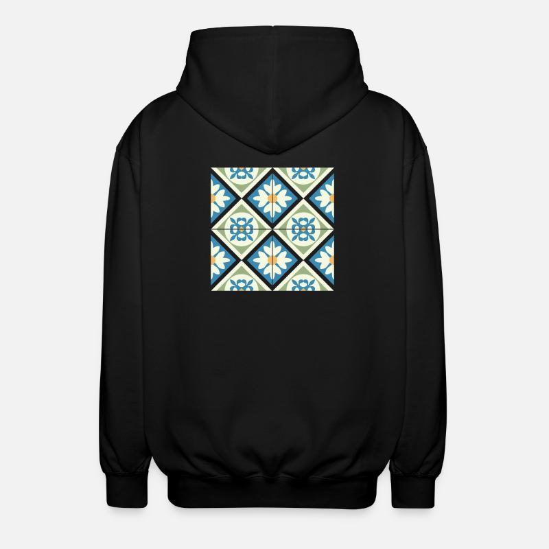 Tuiles Andalouses 13 - Veste à capuche unisexe - noir