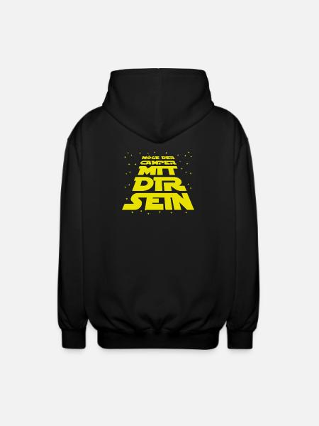 Wanderer Statement Camping Campen Urlaub Campen - Unisex Kapuzenjacke - Schwarz