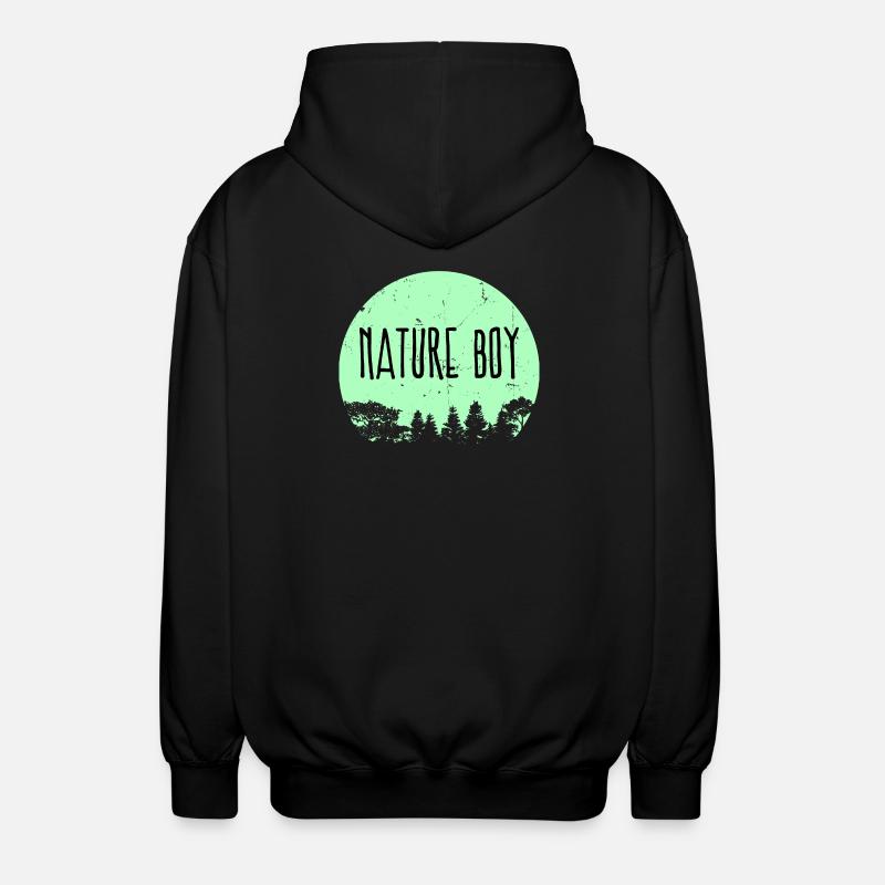 Campingplatz Natur Statement Wanderer Camping - Unisex Kapuzenjacke - Schwarz