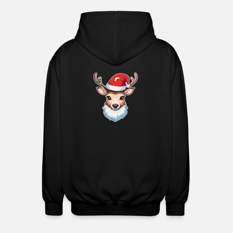 Rennes Cerf Noël - Veste à capuche unisexe - noir