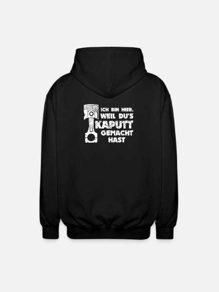 Mechaniker Job Arbeiter Workaholic Statement - Unisex Kapuzenjacke - Schwarz