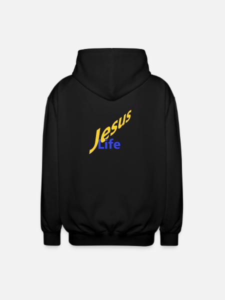 Jesus Life - Unisex Kapuzenjacke - Schwarz