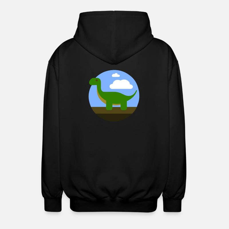 Dino - Unisex Kapuzenjacke - Schwarz