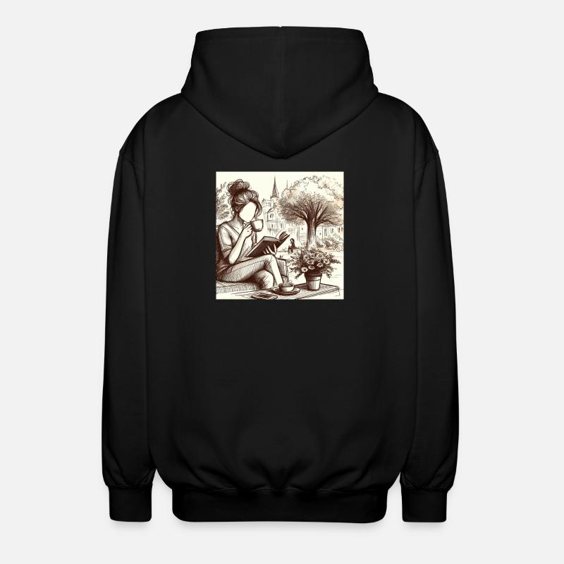 Dorfgemütlichkeit - Unisex Kapuzenjacke - Schwarz