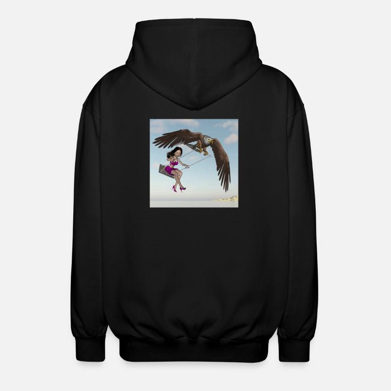 Se balançant dans le ciel. - Veste à capuche unisexe - noir