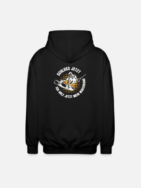 Stunt Wakeboard Surfboard Kitesurfer Statement - Unisex Hooded Jacket - black