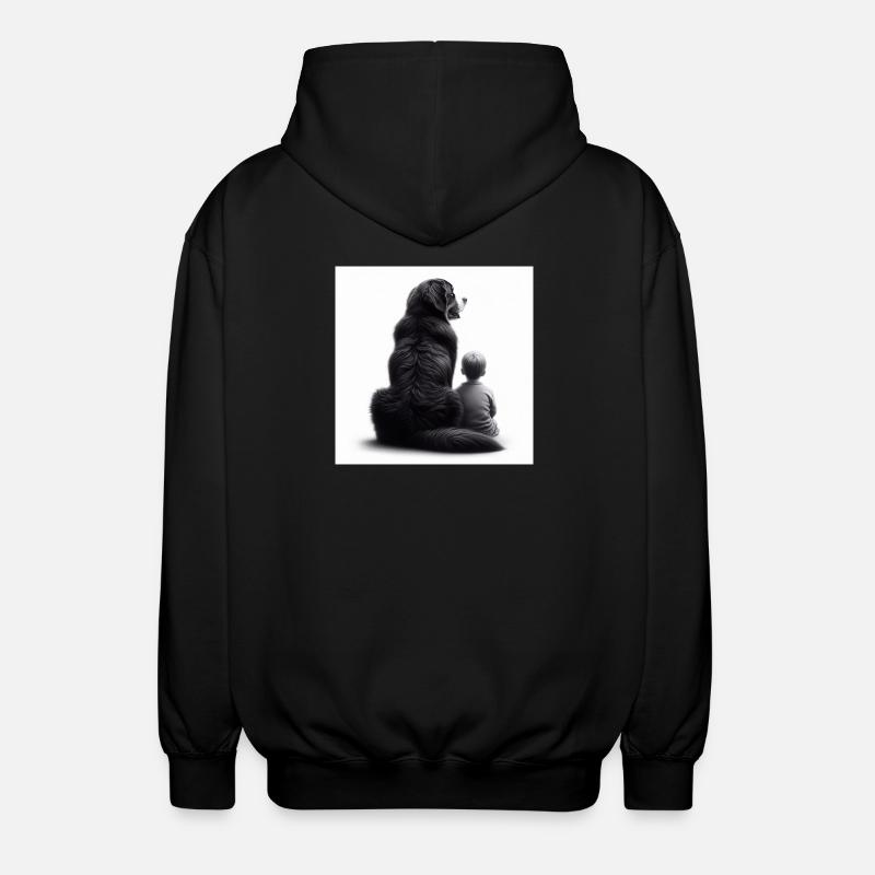 Berner Sennenhund - Unisex Kapuzenjacke - Schwarz