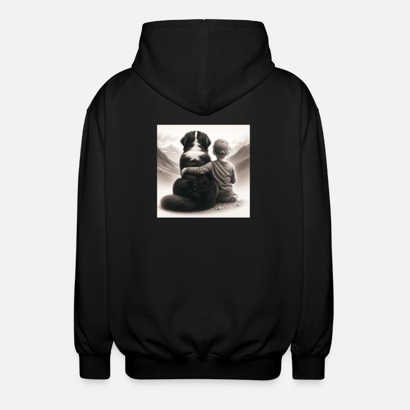 Bouvier bernois - Veste à capuche unisexe - noir