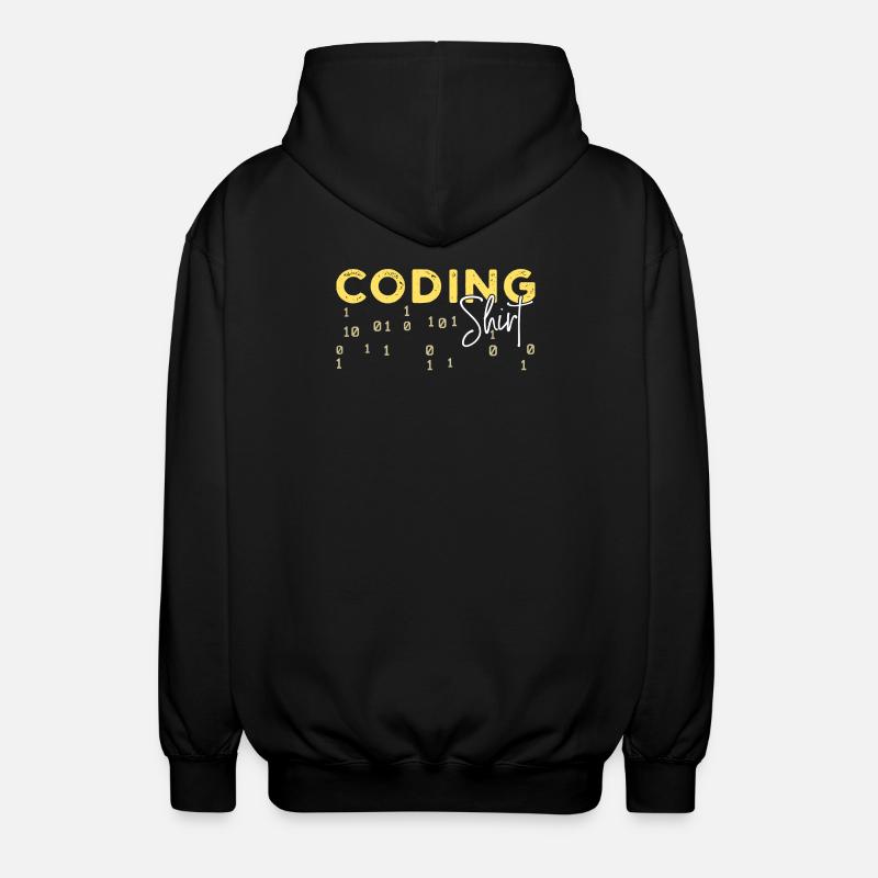 Coden Statement Développeur Programmeur Scripting - Veste à capuche unisexe - noir
