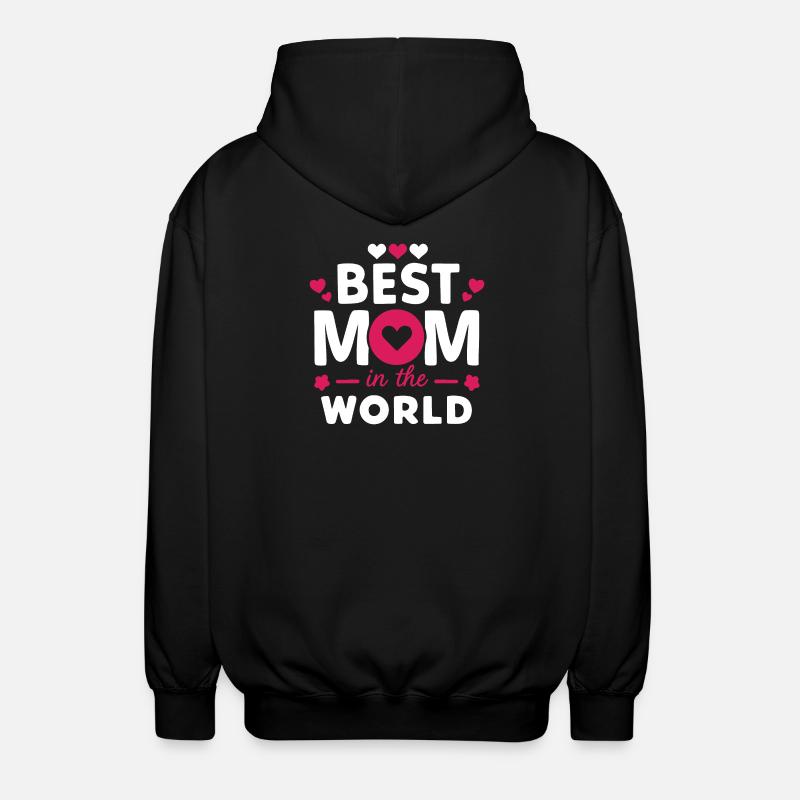 Beste Mutter der Welt - Unisex Kapuzenjacke - Schwarz