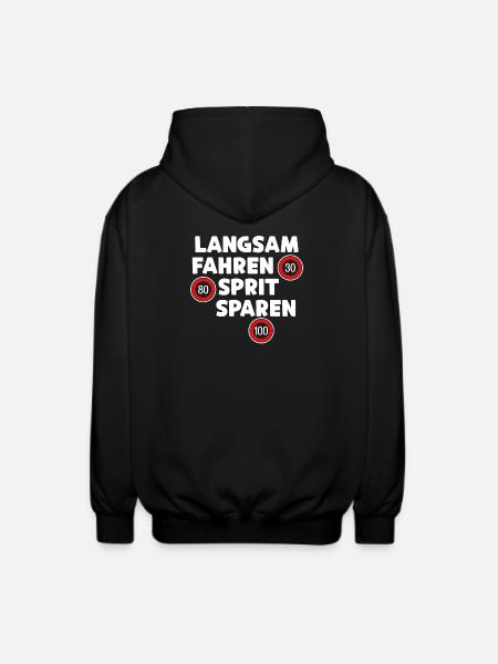 Tankstelle Energie Tanken Statement Strom Antrieb - Unisex Kapuzenjacke - Schwarz