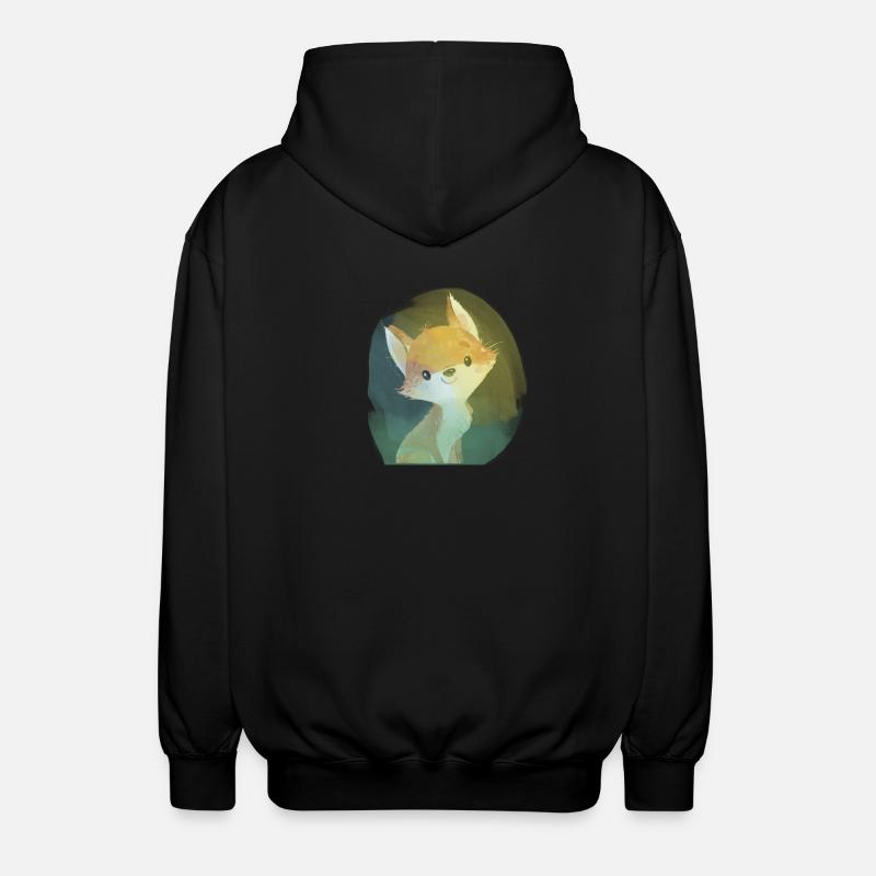 Fuchsbaby - Unisex Kapuzenjacke - Schwarz