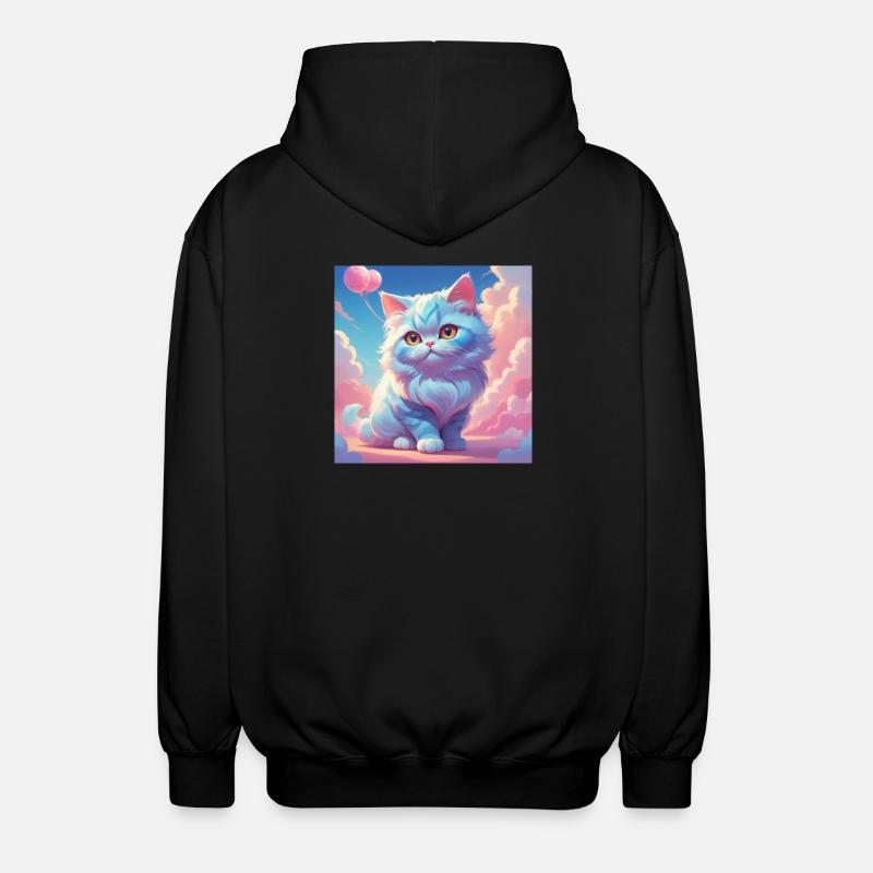Kätzchen - Unisex Kapuzenjacke - Schwarz