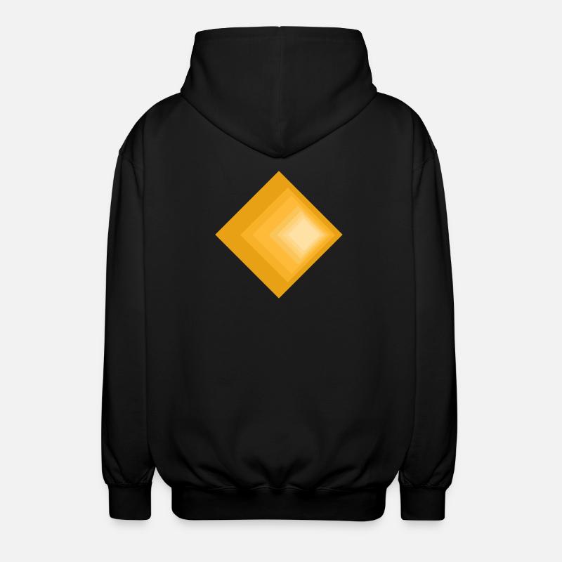 Conception dégradée - Veste à capuche unisexe - noir