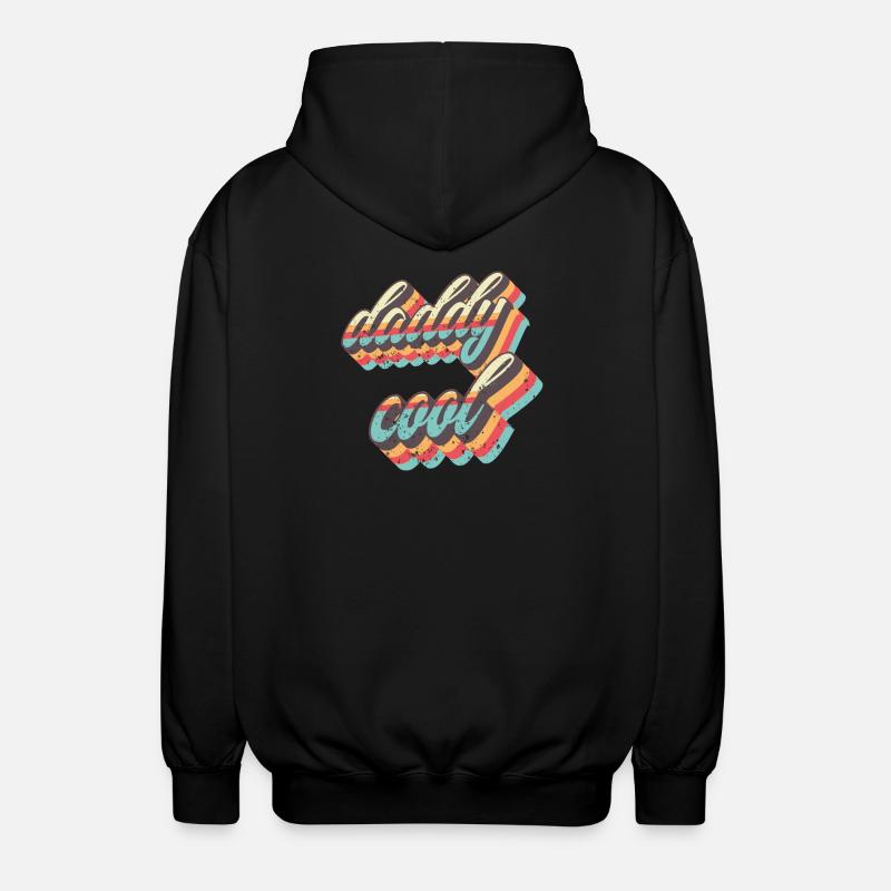 Sangles rétro Daddy Cool - Veste à capuche unisexe - noir
