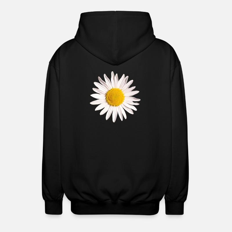 Gänseblümchen - Unisex Kapuzenjacke - Schwarz