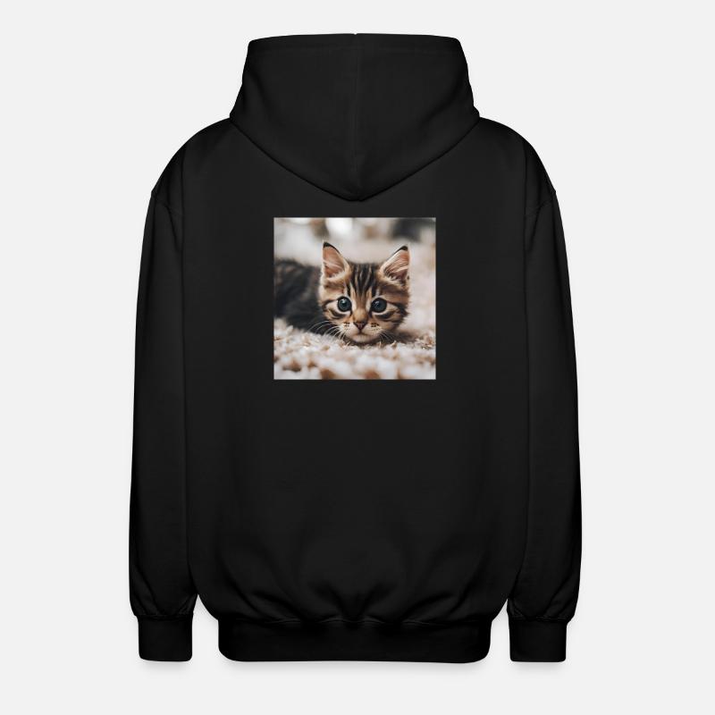 Chat - Veste à capuche unisexe - noir
