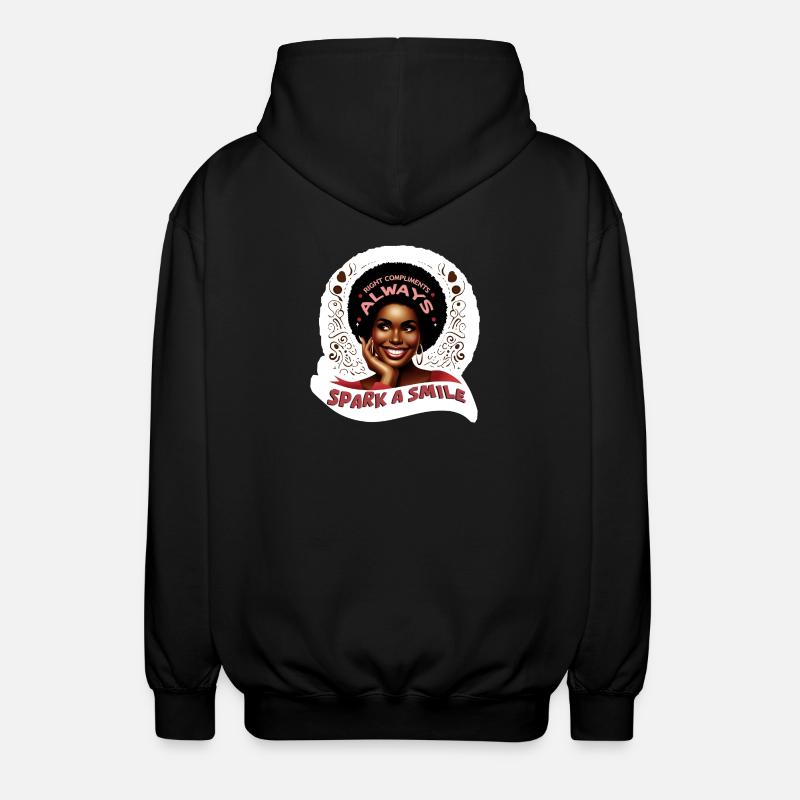 SPARK A SMILE - Veste à capuche unisexe - noir