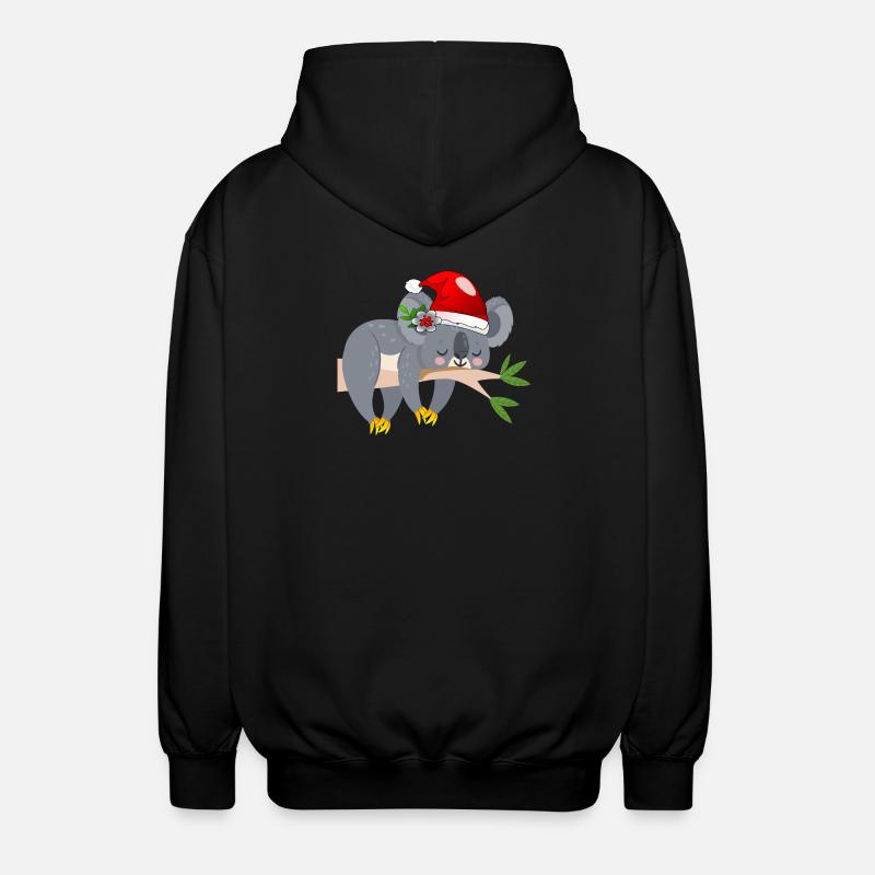 OURS KOALA DE NOËL - Veste à capuche unisexe - noir