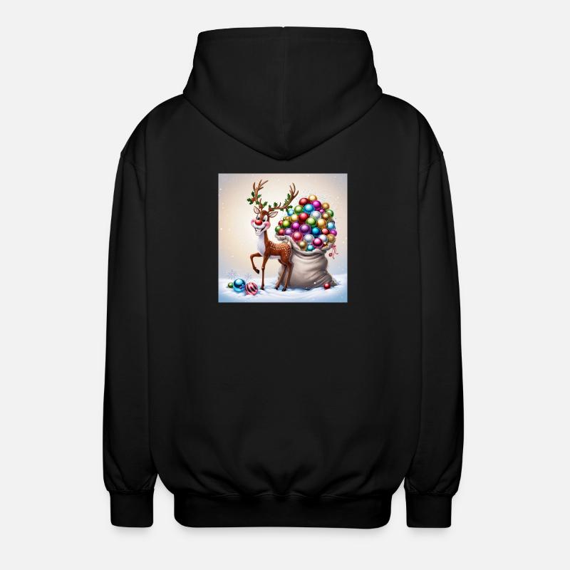 Renne mignon - Veste à capuche unisexe - noir