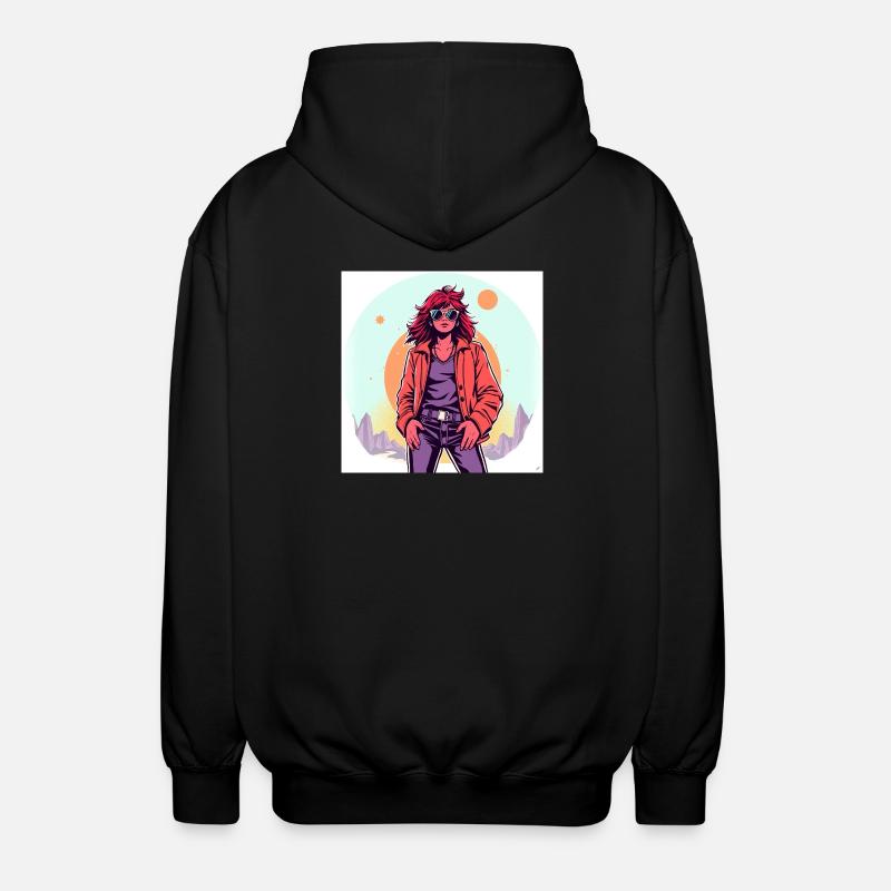 90‘s Style - Unisex Kapuzenjacke - Schwarz