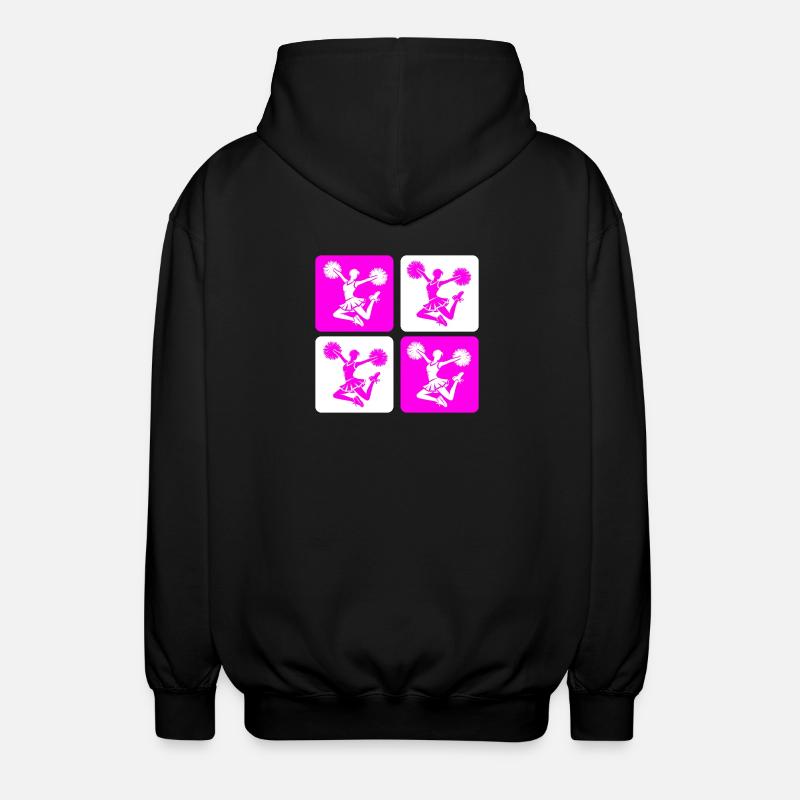 Cheerleader Design - Unisex Kapuzenjacke - Schwarz